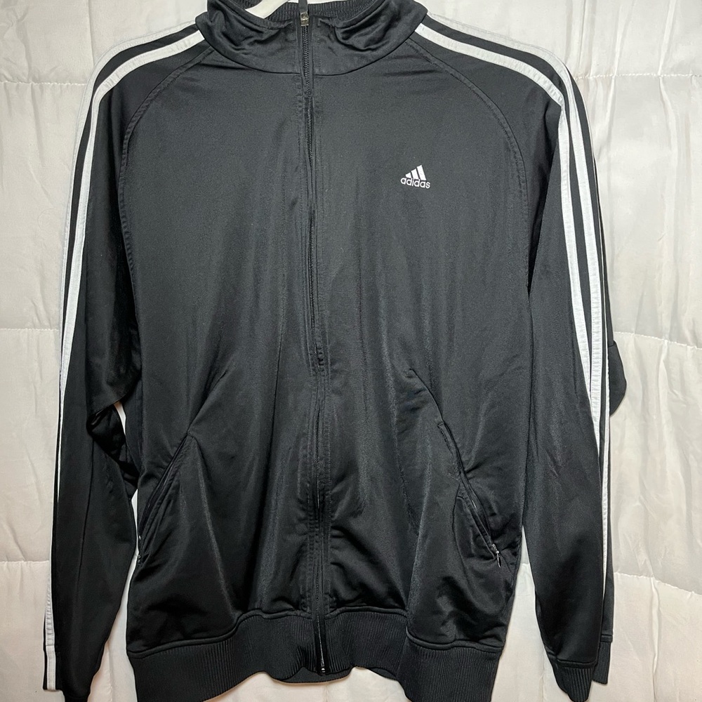 Adidas Black Zip Up